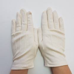 Gants blanc pour Homme, Gants blancs en coton 100% - Ocarat