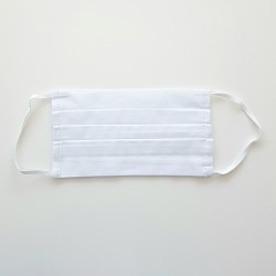 Masque Tri  couche en popeline de coton avec élastique