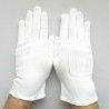 Gants pour service et autre, en coton blanc pour femme et homme .