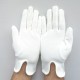 Gants Coton Blancs 3 Nervures Mixte