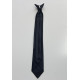 Cravate Noire Fermeture par clips métallique.