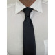 Cravate Noire Fermeture par clips métallique.
