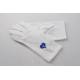 Gant Blanc Nylon franc maçon broderie bleue