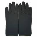 Gants classiques navy en satin taille unique.