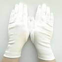 Gants classiques Blancs Satin Taille Unique.