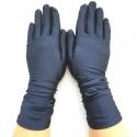 Gants cérémonie navy satin taille unique.