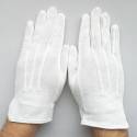 Gant Blanc Coton avec grip pour petites et grandes mains.