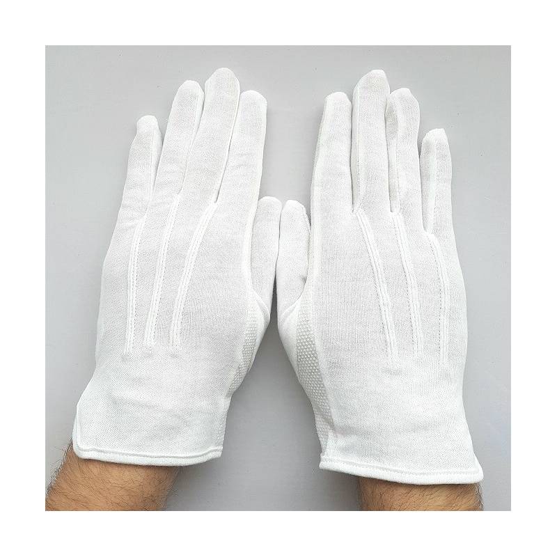 Sous gants de protection coton blancs