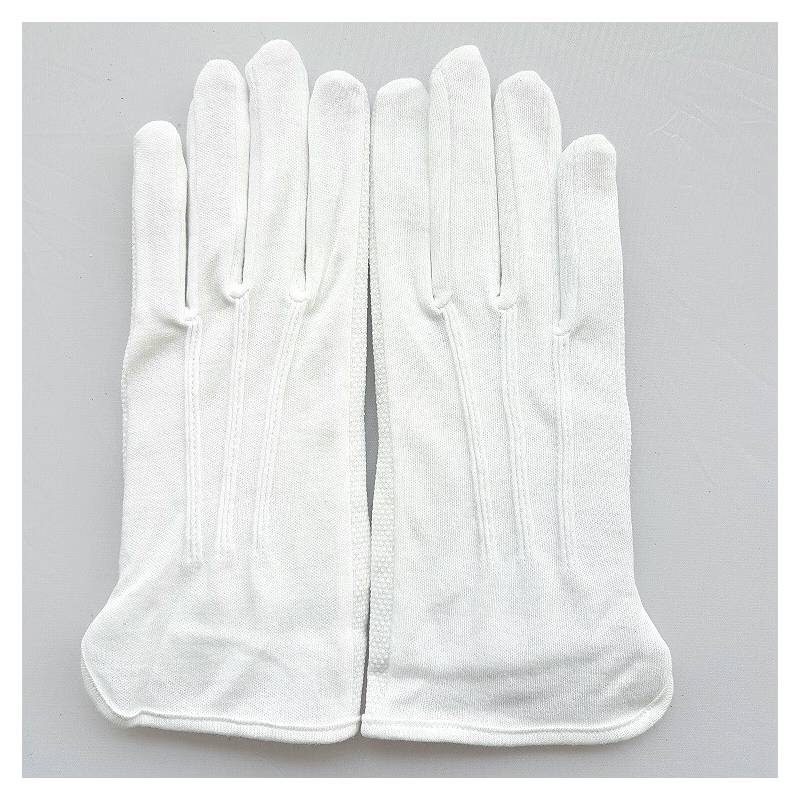 Gants blanc pour Homme, Gants blancs en coton 100% - Ocarat