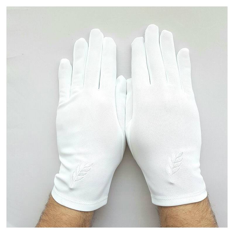 Gants Blancs Maçonniques Équerre Compas Acacia – Nos Colonnes