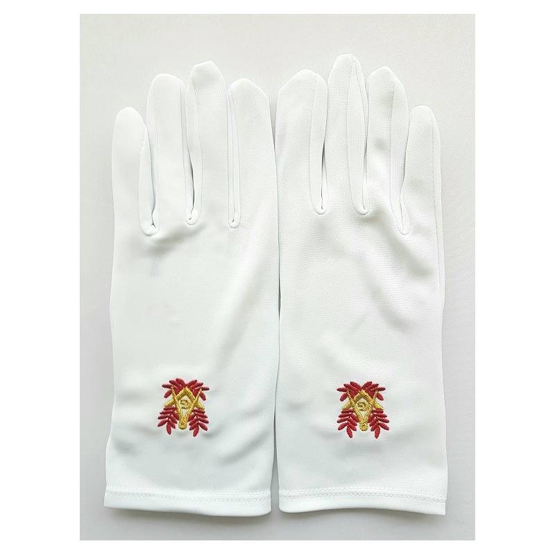 Gants blancs maçonniques coton - La Boutique Maçonnique