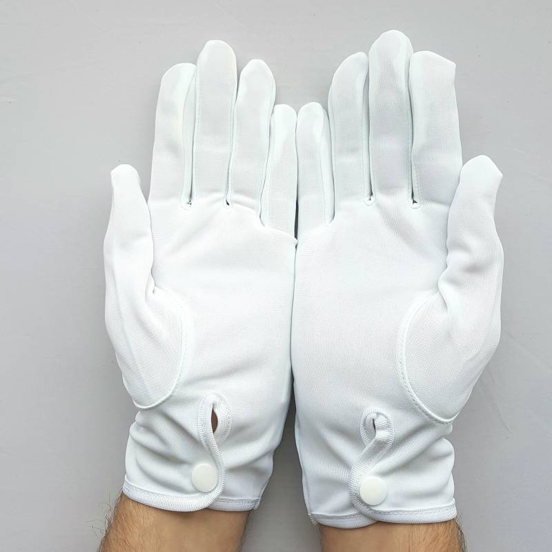 Gants blanc nylon cérémonie - Rhinodéfense