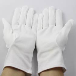 1 Paire De Gants Blancs Pour Homme Avec Cordon De Serrage Réglable