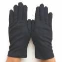 Gants noirs, en coton pour femme et homme.